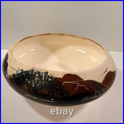 Vintage Native American Navajo Pueblo Pottery Bowl Juan Redeye Bowl Pot