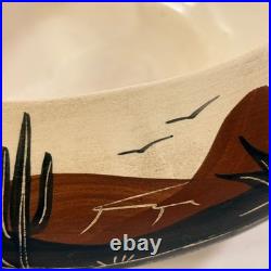 Vintage Native American Navajo Pueblo Pottery Bowl Juan Redeye Bowl Pot