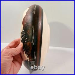 Vintage Native American Navajo Pueblo Pottery Bowl Juan Redeye Bowl Pot
