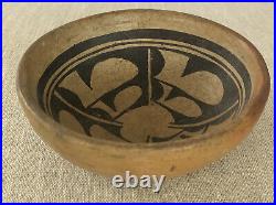 Vintage Native American Pueblo Hopi Pottery Hand Painted Bowl Ethnic Design