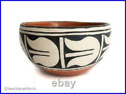 Vintage Native American Pueblo Indian Redware Pottery Bowl / Jar Marie Aguilar