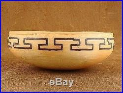 Vintage Old Hopi Style SIKYATKI Polychrome Pottery Bowl by Chakoptewa c1990