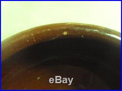 Vintage Original McCoy Dog Bowl Dark Brown Color
