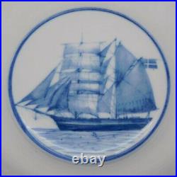 Vintage Oxney Green Nautical Ships Serving / Salad Bowl 11 x 5
