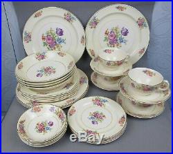 Vintage PADEN CITY POTTERY USA Dinner Service / Set for 4. Plates cups bowls etc