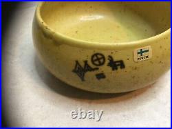 Vintage PENTIK Ceramic Pottery Hiisi Line Made in Finland (5) Cereal/Soup Bowls