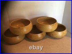 Vintage PENTIK Ceramic Pottery Hiisi Line Made in Finland (5) Cereal/Soup Bowls