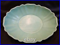 Vintage Pacific Pottery 845 Artware Very Large Bowl USA Green Art Deco 30's-40's