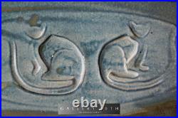 Vintage! Pair Cats Pottery Dish! Vtg 50s 60s Art Bowl Orig Tray Blue MID Century
