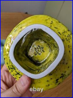 Vintage Pair Rorstrand Vase & Sunflower Bowl Gunnar Nylund Signed MCM 2 pcs