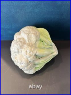 Vintage Patricia Garrett Great Impressions Ceramic Cauliflower Bowl Lid 1994