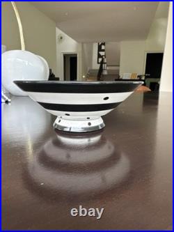 Vintage Patrick L. Dougherty Signed Pottery Ceramic Art Face Bowl, Handpainted