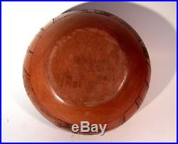 Vintage Pauline Setalla signed Hopi clay bowl hand painted VERY OLD