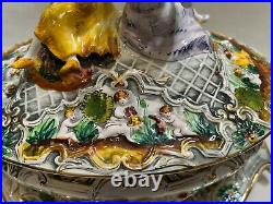 Vintage Pereiras Valado #1647 Handpainted Tureen withUnderplate, Made in Portugal