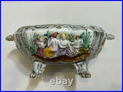 Vintage Pereiras Valado #1647 Handpainted Tureen withUnderplate, Made in Portugal
