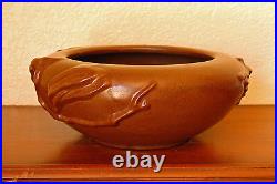 Vintage Peters & Reed Pottery Persian Ware #9 Bowl Deep Matte Brown Branches