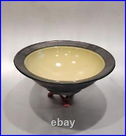 Vintage Pewabic Pottery Signed Iridescent Centerpiece 10 Bowl FREE SHIP