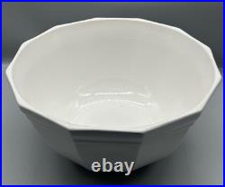 Vintage Pfaltzgraff Heritage White 8 Qt Dough Bowl #462 Large