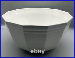 Vintage Pfaltzgraff Heritage White 8 Qt Dough Bowl #462 Large