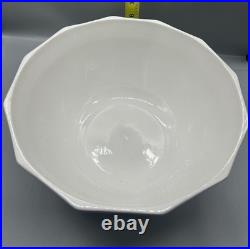 Vintage Pfaltzgraff Heritage White 8 Qt Dough Bowl #462 Large