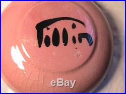 Vintage Polia Pillin Carnival Woman & Horse 6-1/2 Studio Art Pottery Bowl