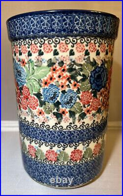 Vintage Polish Pottery Canister UNIKAT #3709 T. Liana
