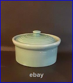 Vintage Pottery Green Bowl with Lid ringware NICE BAUER UNKNOWN MFG COLLECTIBLE