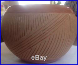 Vintage Pottery Signed Bowl