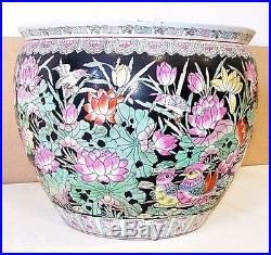 Vintage Procelain Planter/ Bowl/ Vase Handpainted