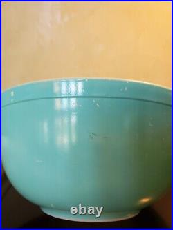 Vintage Pyrex Amish ButterPrint Robin's Egg Blue Nesting Mixing Bowls Set Of 3