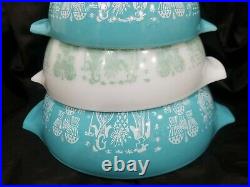 Vintage Pyrex Amish Butterprint Cinderella Mixing Bowls Set of 4