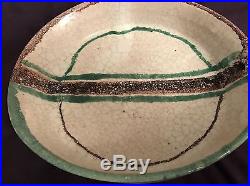 Vintage RAYMOR Footed Centerpiece Bowl Pottery Arno Collaborative Montelupo RARE