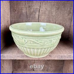 Vintage RRP Co Roseville Mixing Bowls Set Pottery Cooking Aids Pastel 1930s