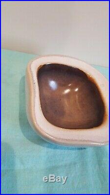 Vintage RUSSEL WRIGHT BAUER Art Pottery Bowl organic square no damage