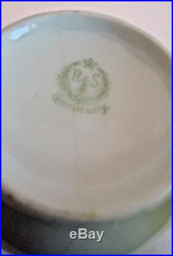 Vintage R S Germany Porcelain Teapot Bowl Plates Cups & Saucers Yellow Rose