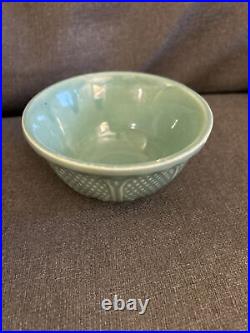 Vintage Ransbottom Robinson Pottery RRP Wave Mixing Bowls Nesting Set of 4 Rare