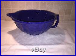 Vintage Rare Gladding Mcbean Batter Bowl Cobalt Blue