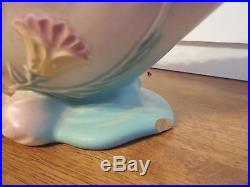 Vintage Rare Hull Bowknot Console Bowl And Candle Holders Set Pink & Blue