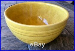 Vintage Rare McCoy 4 Piece Matte Color Glaze Ribbed Mixing Nesting Bowl Set NH