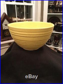 Vintage Rare Mccoy 3 Piece Citrus Color Matte Glaze Ribbed Mixing Bowl Set