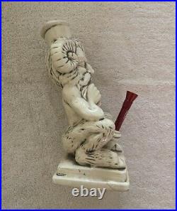 Vintage Rare Rumph Pottery 1979 Satyr Water Pipe Collectible Bong