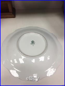 Vintage Red Gold Weimar Jutta Porzellan Platter Porcelain Plate Dish Bowl 692 74