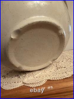 Vintage Red Wing #2 Farmhouse Stone Crock Pottery Mixing Bowl 13 Cream Glaze