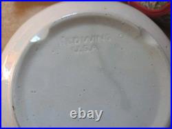 Vintage Red Wing #2 Shoulder Bowl 13 D x 6 H Stoneware Pottery