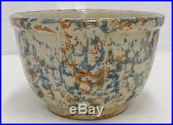 Vintage Red Wing Pottery Sponge Ware 6 Inch Panel Bowl Advertising J D Cutting