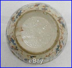 Vintage Red Wing Pottery Sponge Ware 6 Inch Panel Bowl Advertising J D Cutting