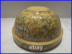 Vintage Red Wing Saffron Spongeware YELLOW WARE 8 ¾ W Bowl Antique