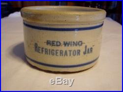 Vintage Red Wing Stoneware Pottery Stacking Refrigerator Jar / Bowl / Crock