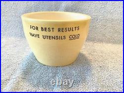 Vintage Red Wing USA Pottery Bowl Marigold (dairy) Whipping Cream-excellent