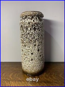 Vintage/ Retro West German Pottery Scheurich Large Lava Vase 517-30